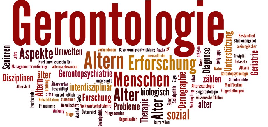 Gerontologie (Geriatrie, Alter, Tagcloud)