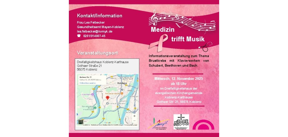 Gesundheitsamt Mayen-Koblenz lädt zu Info-Veranstaltung zum Thema Brustkrebs 