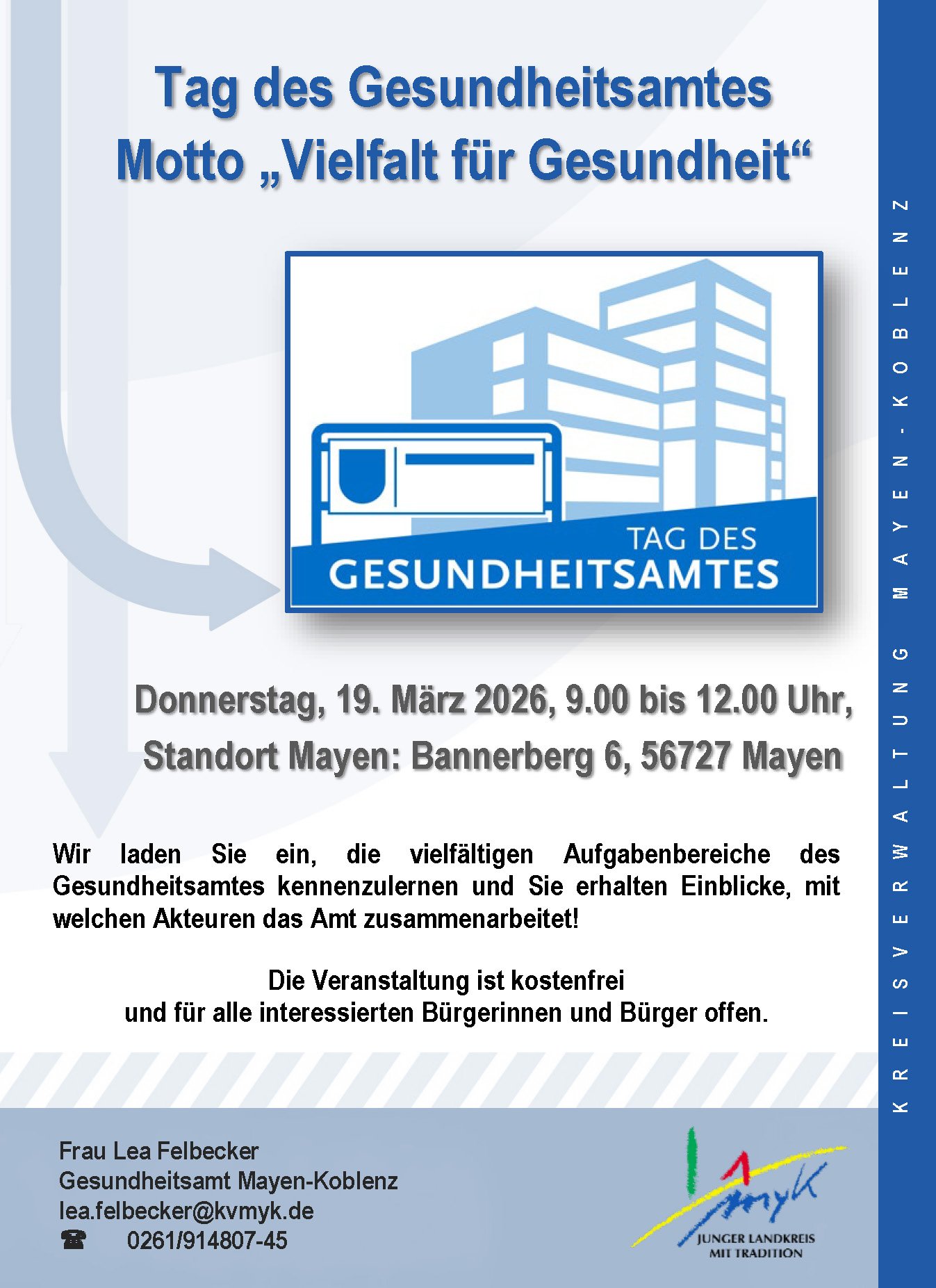 Vielfalt für Gesundheit erleben: Tag des Gesundheitsamtes am 19. März in Mayen 